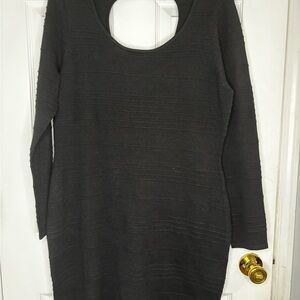 Elegant Black Knit Dress